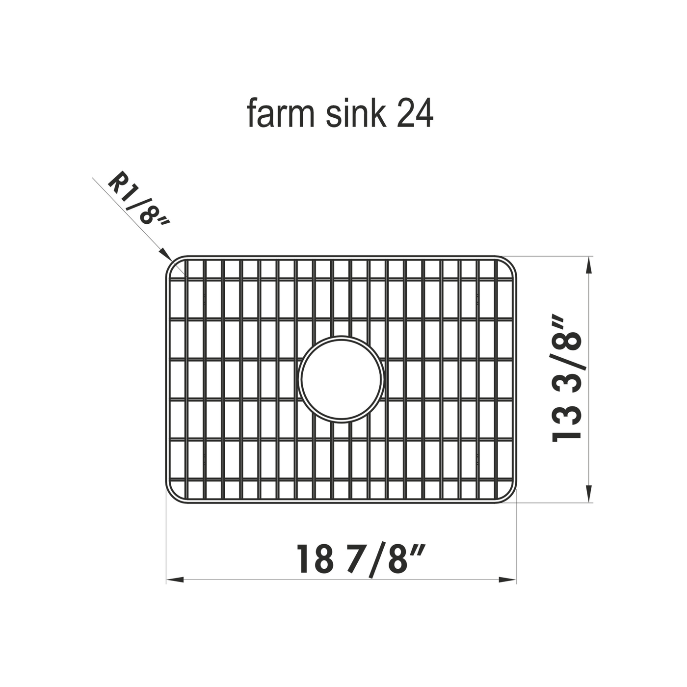 Grille en inox fond d'évier pour évier Chambord PHILIPPE I
