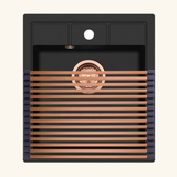 Egouttoir vaisselle rabattable inox cuivre Helika - dessous de plat cuivré