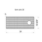 Grille en inox fond d'évier pour évier Chambord PHILIPPE III