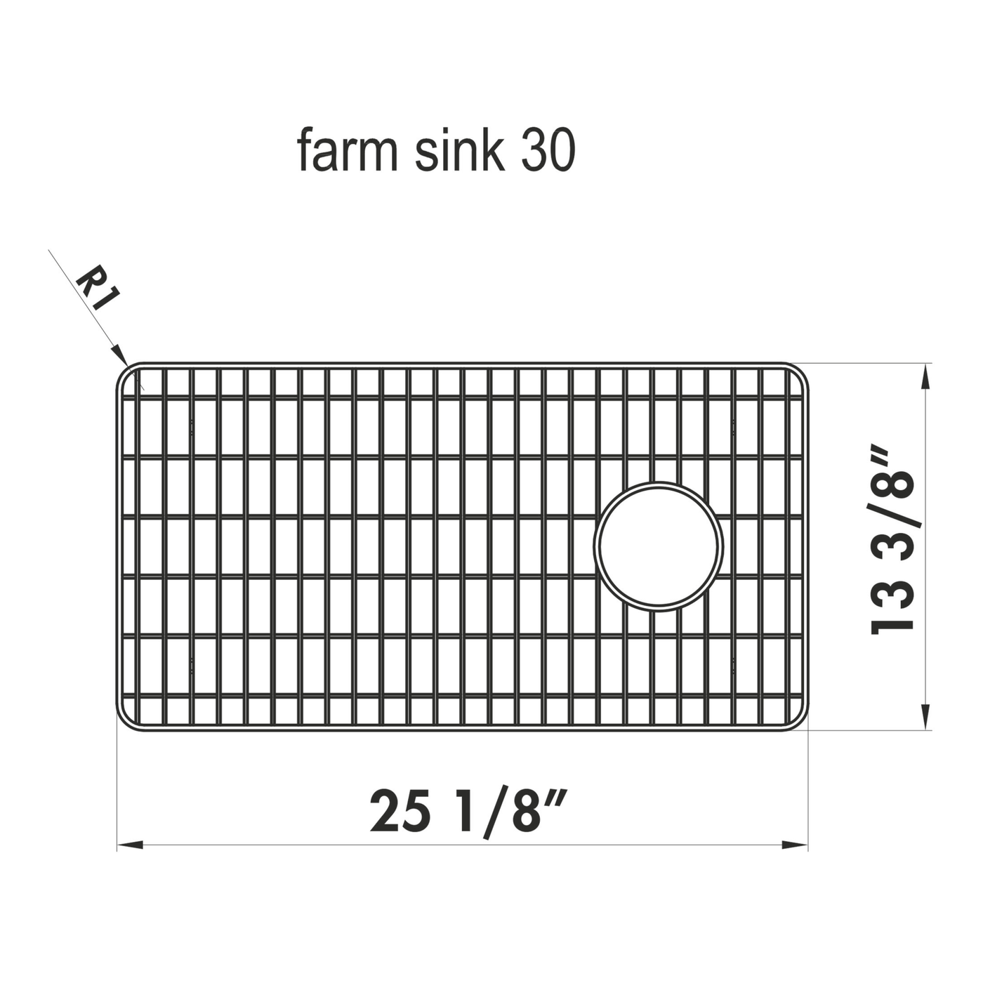 Grille en inox fond d'évier pour évier Chambord PHILIPPE II