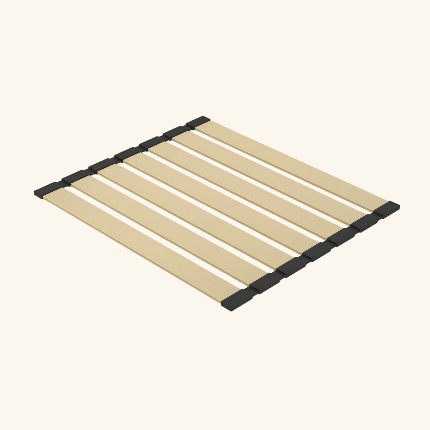 Égouttoir vaisselle rabattable inox PVD doré Luisina LEGATO - dessous de plat doré