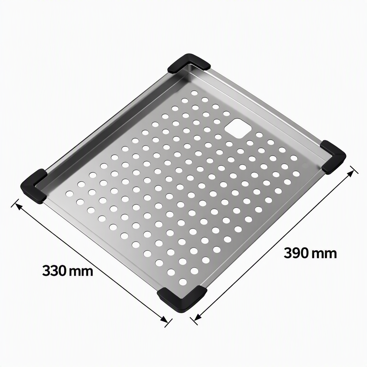 Grille en inox égouttoir LEONARD 33x39 cm pour évier cuisine