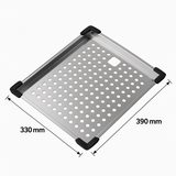 Grille en inox égouttoir LEONARD 33x39 cm pour évier cuisine