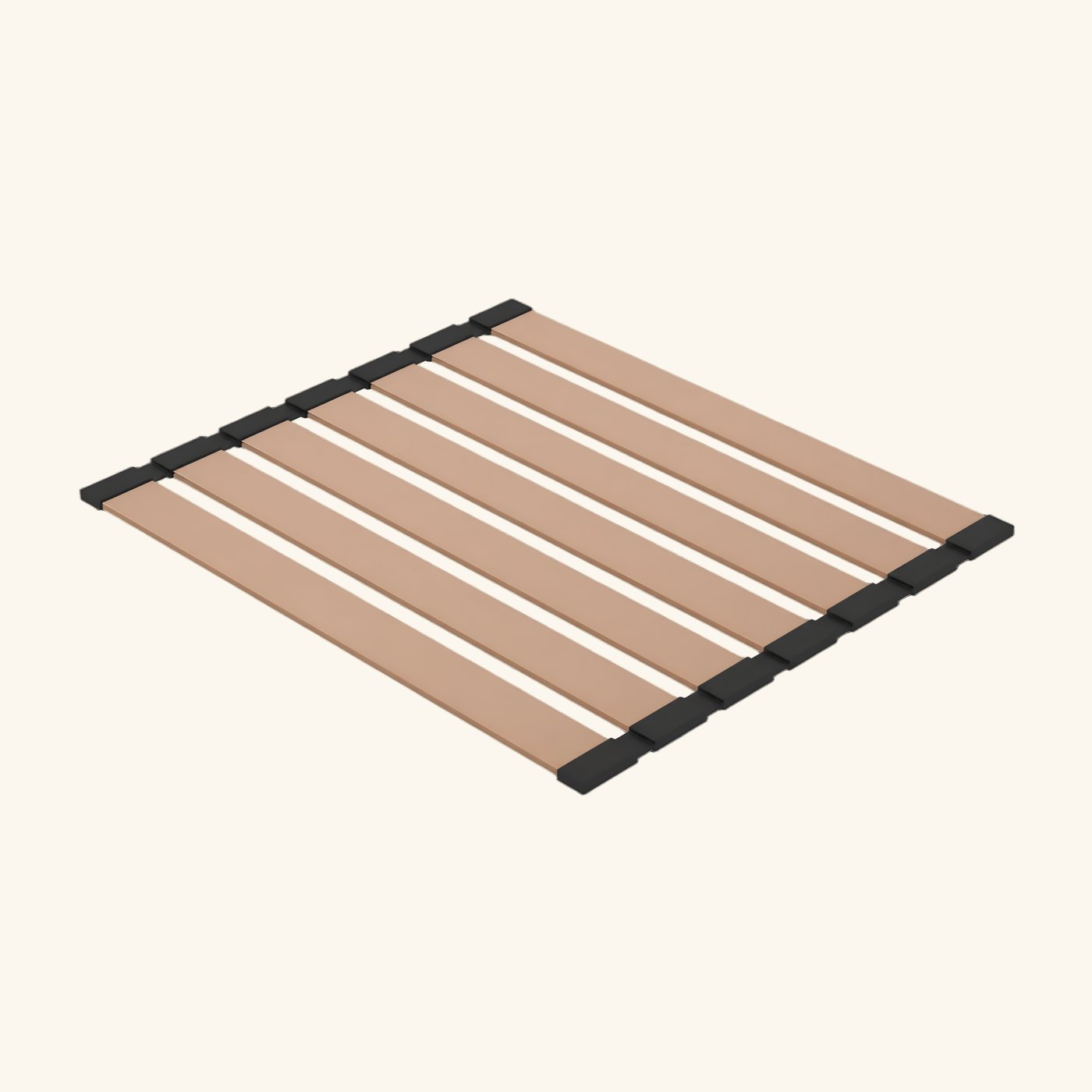 Égouttoir vaisselle rabattable inox PVD cuivre Luisina LEGATO - dessous de plat cuivré