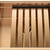 Égouttoir vaisselle rabattable inox PVD cuivre Luisina LEGATO - dessous de plat cuivré