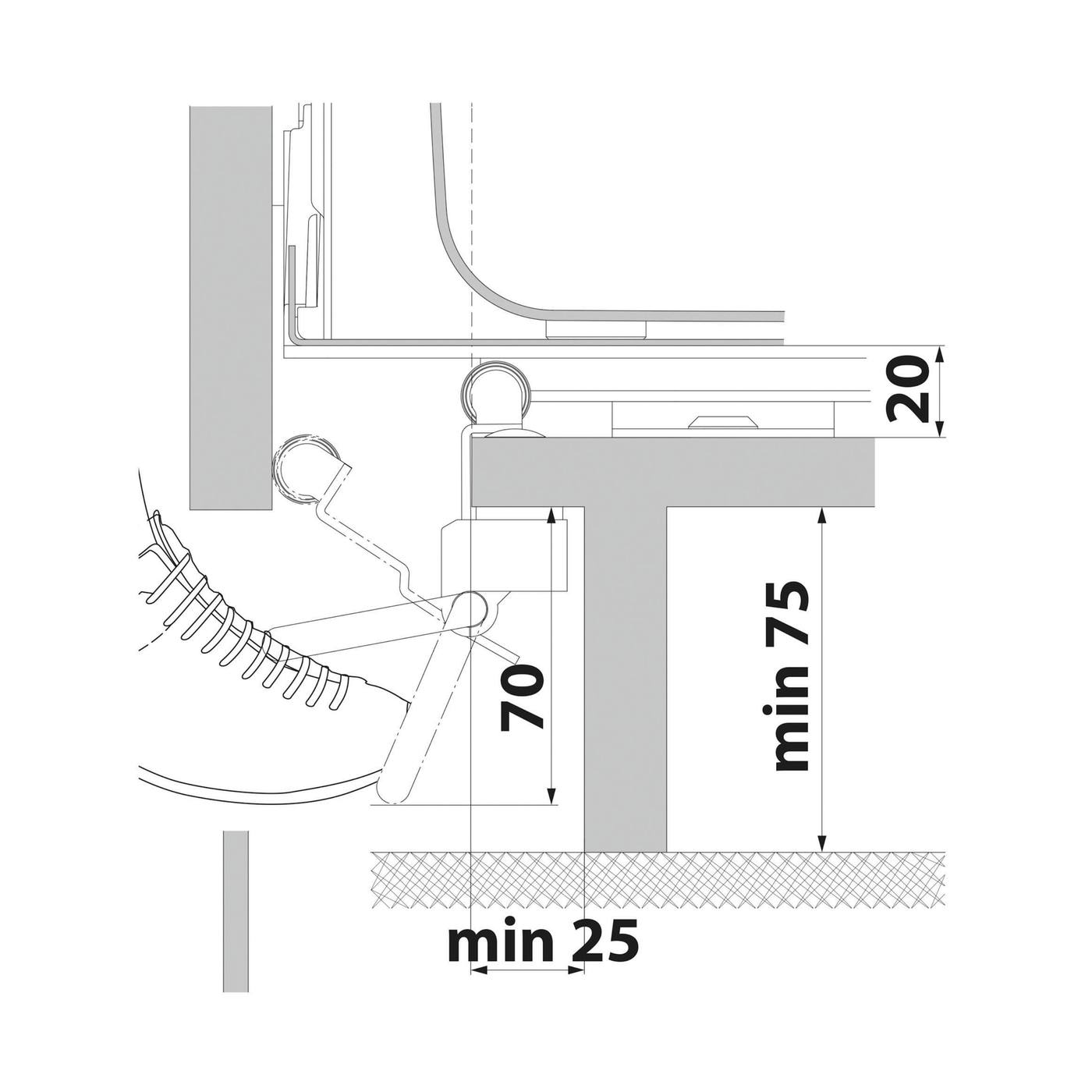 Pédale ouverture porte cuisine MOUV' - pédale ouverture tiroir