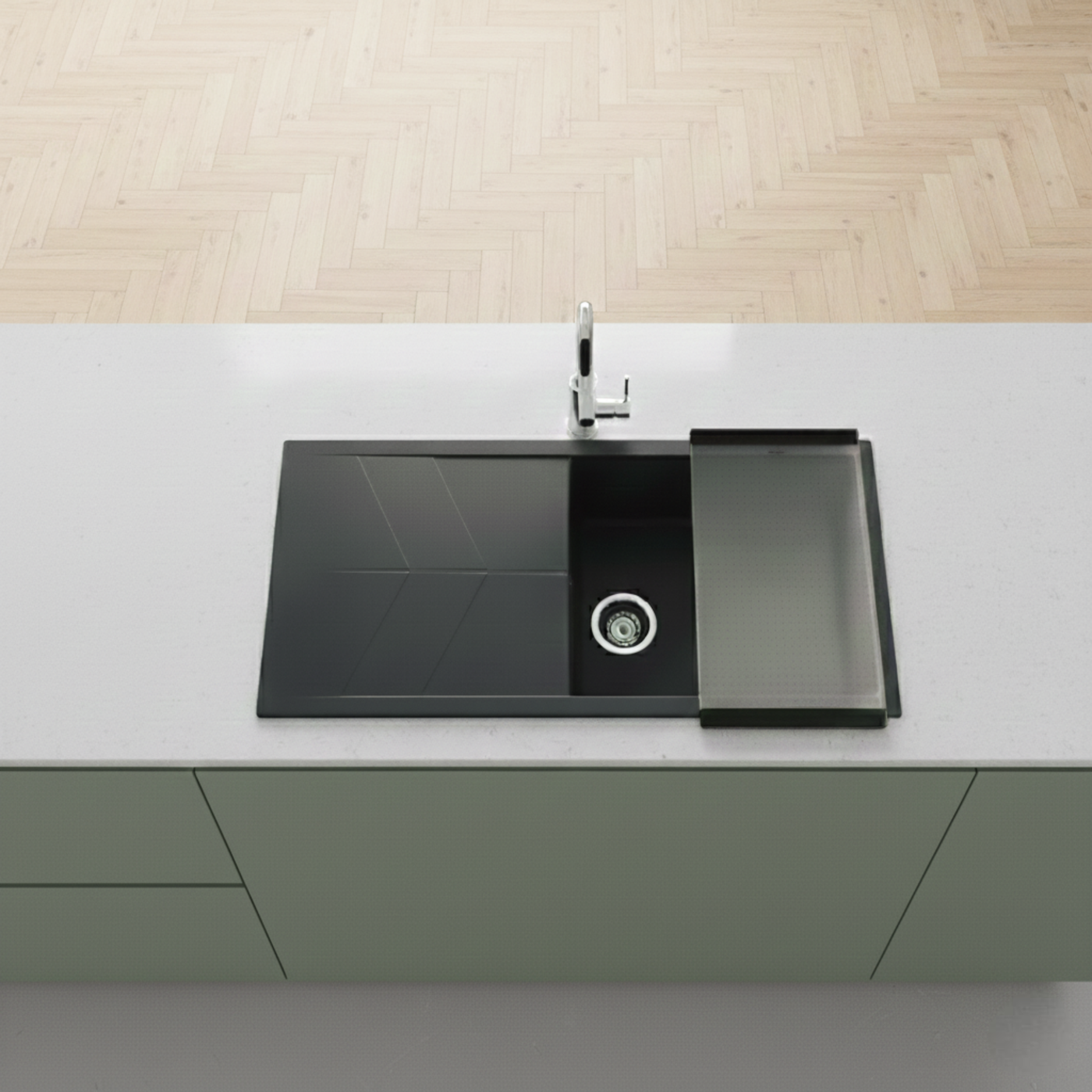 Planche à découper en verre JADE