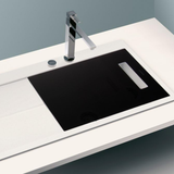 Grande planche à découper Schock en verre noir CLARA