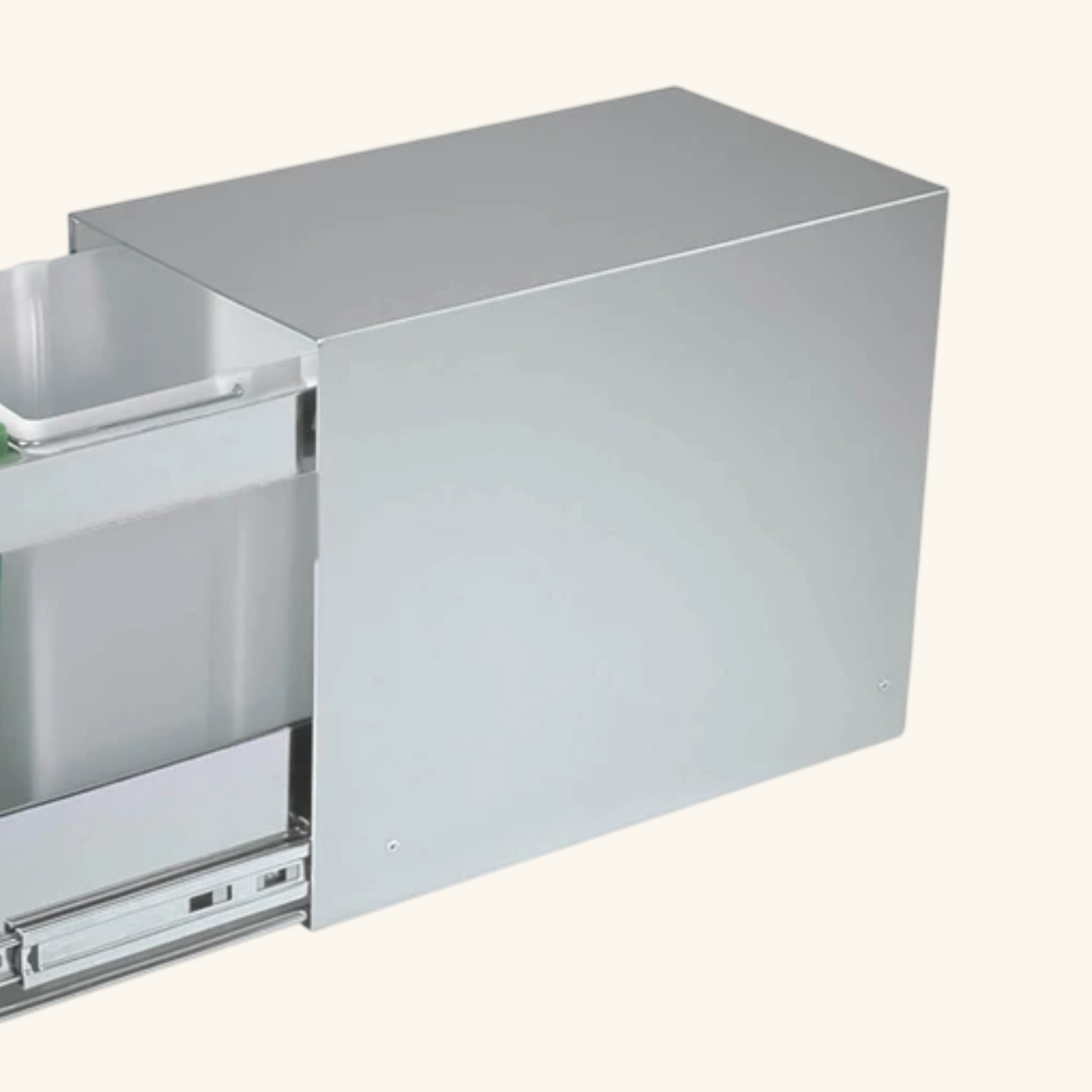 Poubelle cuisine SILKO 26 L - poubelle encastrable inox 1 x 10 et 1 x 16 litres