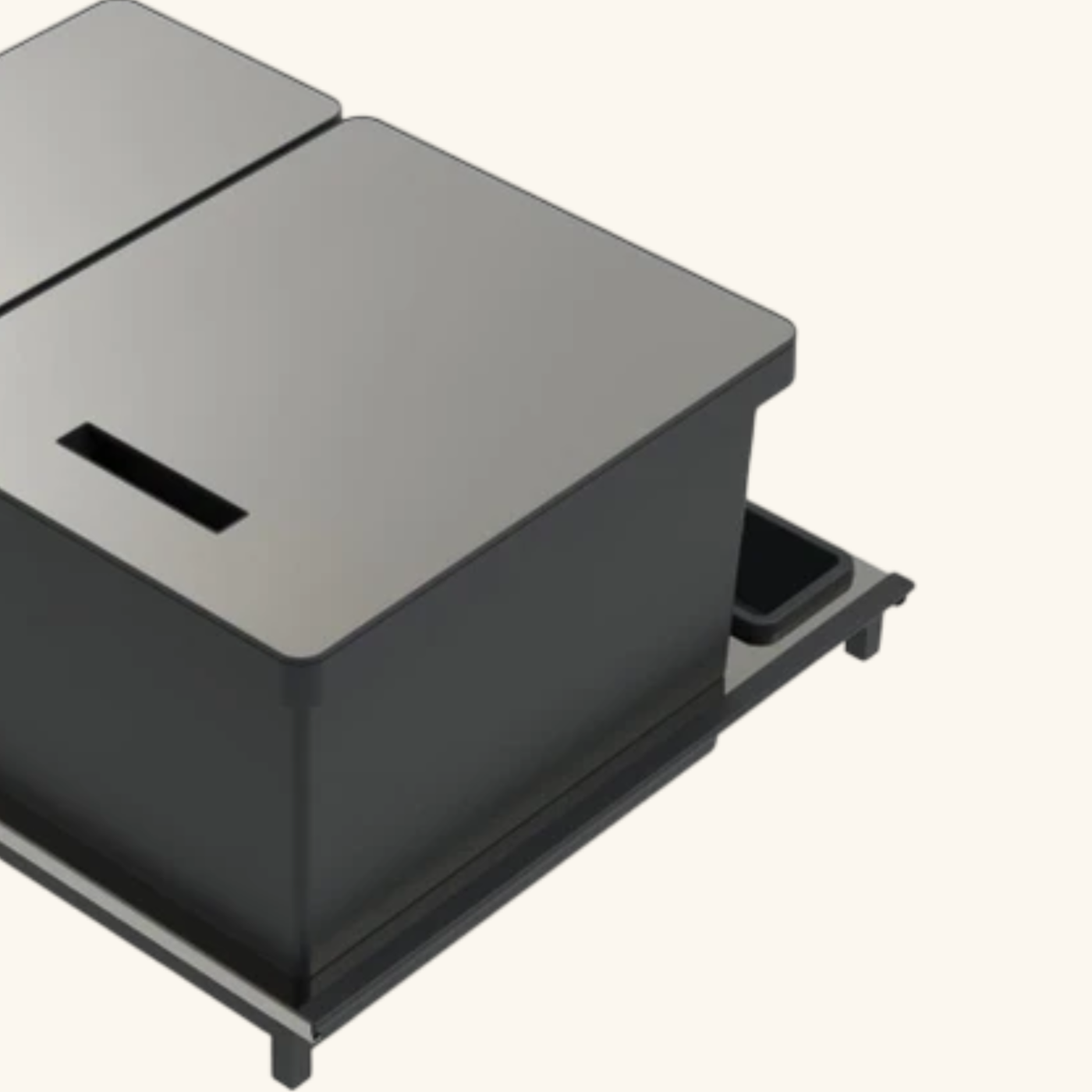 Poubelle cuisine CYCLO 41 L - poubelle de tri 1 x 16 et 1 x 25 litres