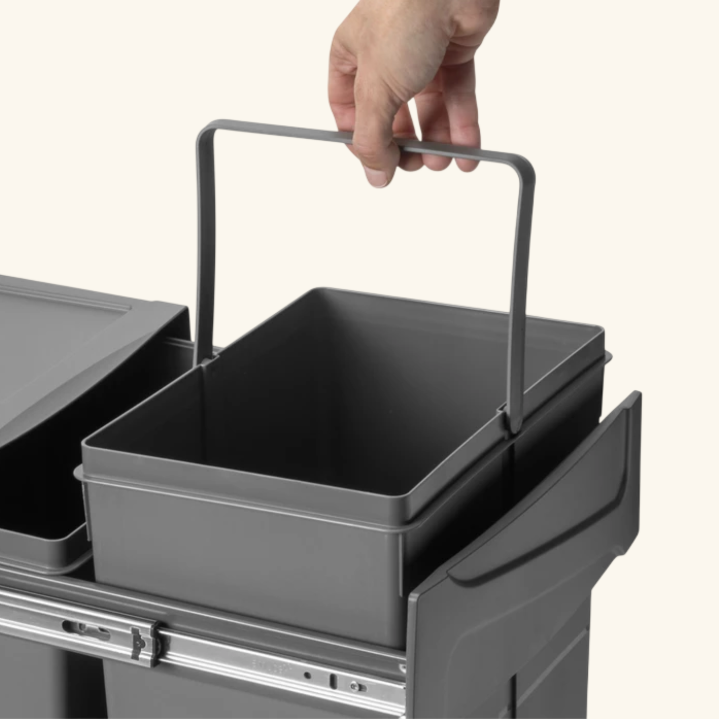 Poubelle cuisine CLEANLINE - poubelle encastrable 2 x 25 litres