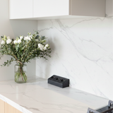 Prise cuisine BARRY - Bloc 3 prises Soft Touch noir