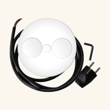 Prise plan de travail ALTON - Double prise à encastrer blanc mat