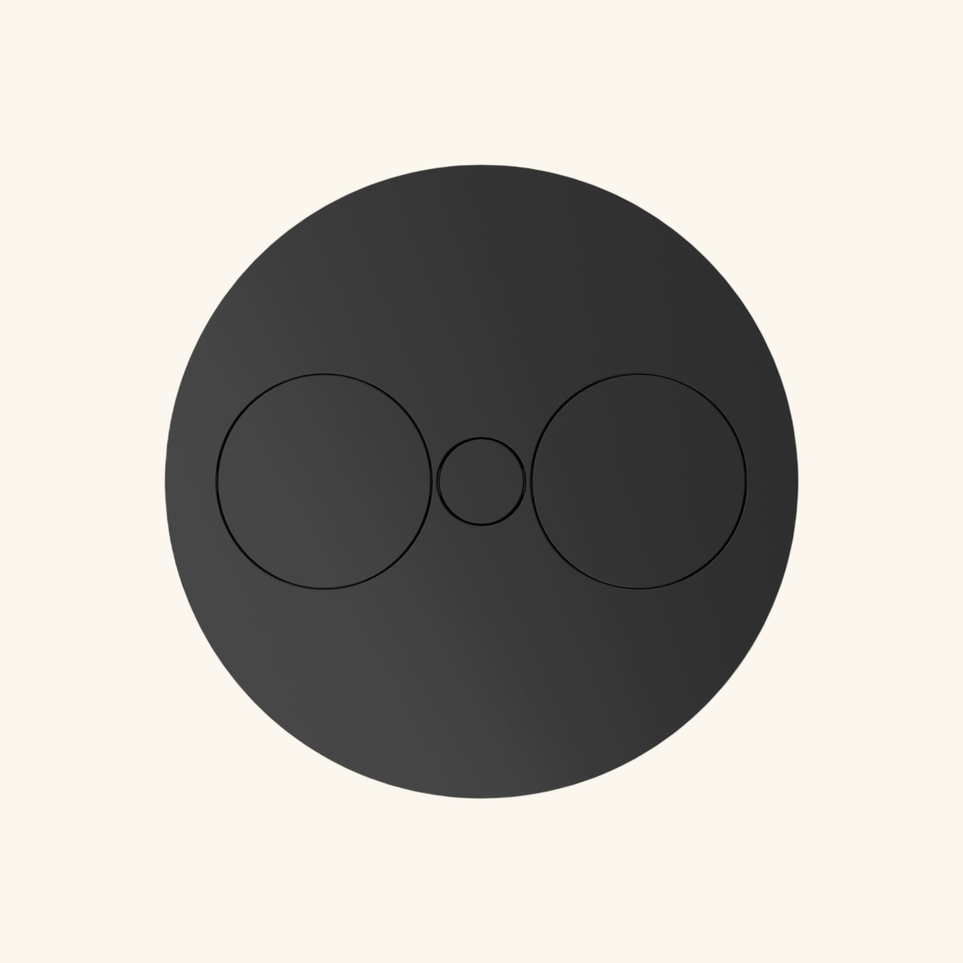 Prise plan de travail ALTON - Double prise à encastrer noir mat