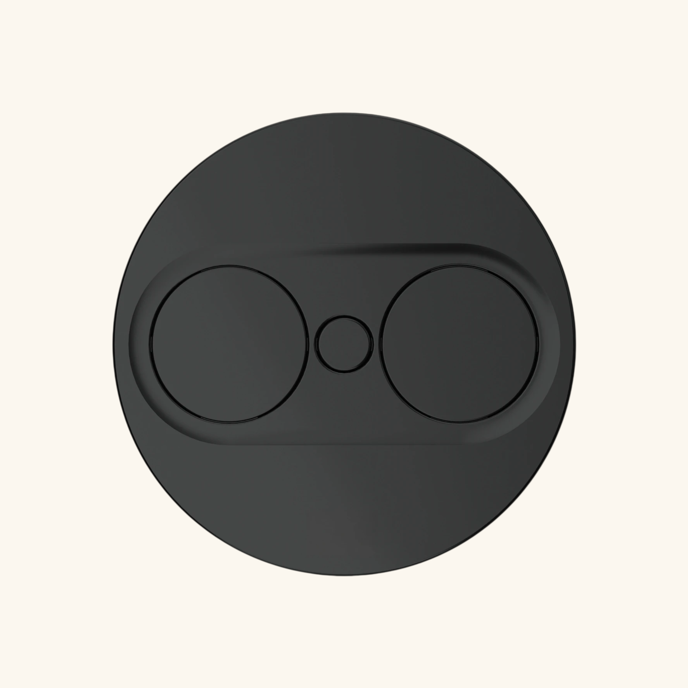 Prise plan de travail ECLIPSE à ouverture automatique - 1 prise + 1 USB-A + 1 USB-C à encastrer noir mat