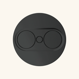 Prise plan de travail ECLIPSE à ouverture automatique - 1 prise + 1 USB-A + 1 USB-C à encastrer noir mat