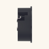 Prise plan de travail ECLIPSE à ouverture automatique - 1 prise + 1 USB-A + 1 USB-C à encastrer noir mat