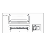 Prise plan de travail AURA - Bloc 3 prises + 2 USB-A rétractable inox
