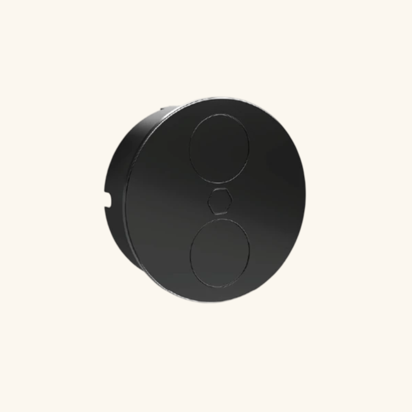 Prise plan de travail OSMO - Double prise à encastrer noir mat