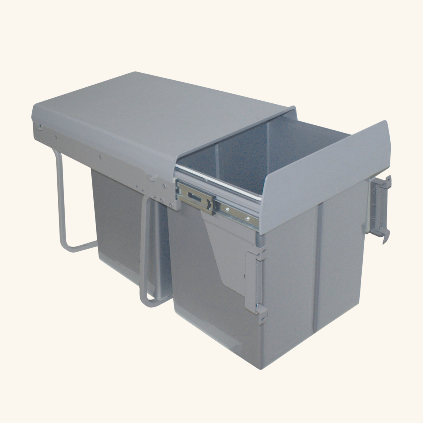 Poubelle cuisine RYVEN - poubelle encastrable 2 x 20 litres