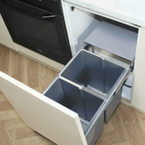 Poubelle cuisine RYVEN - poubelle encastrable 2 x 20 litres