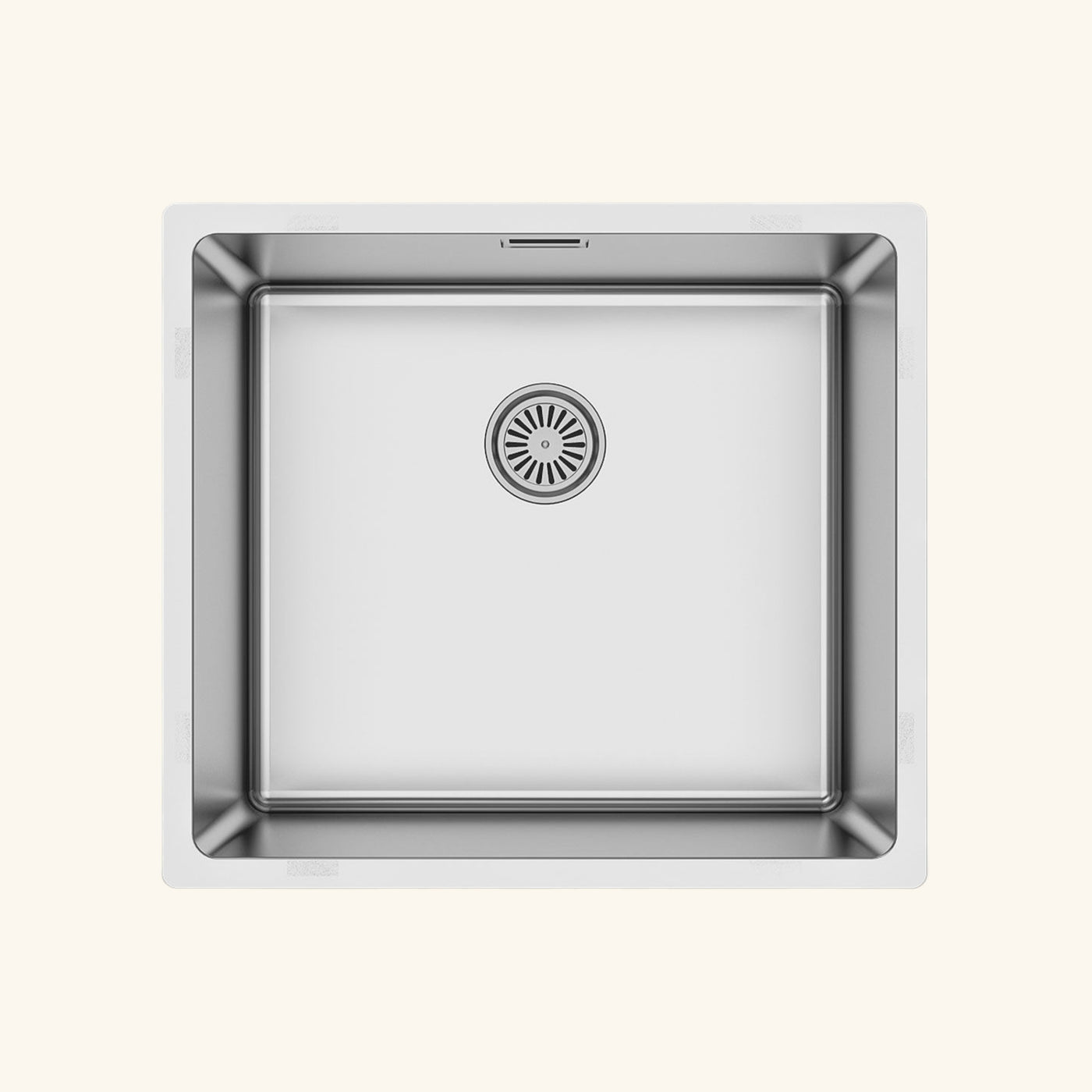 Evier inox sous-plan SUZON 1 bac 490x440