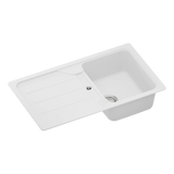 Évier granit blanc Schock FORMHAUS 1 bac 1 égouttoir