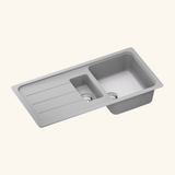 Évier granit gris Schock FORMHAUS 1 bac et demi - 1 égouttoir