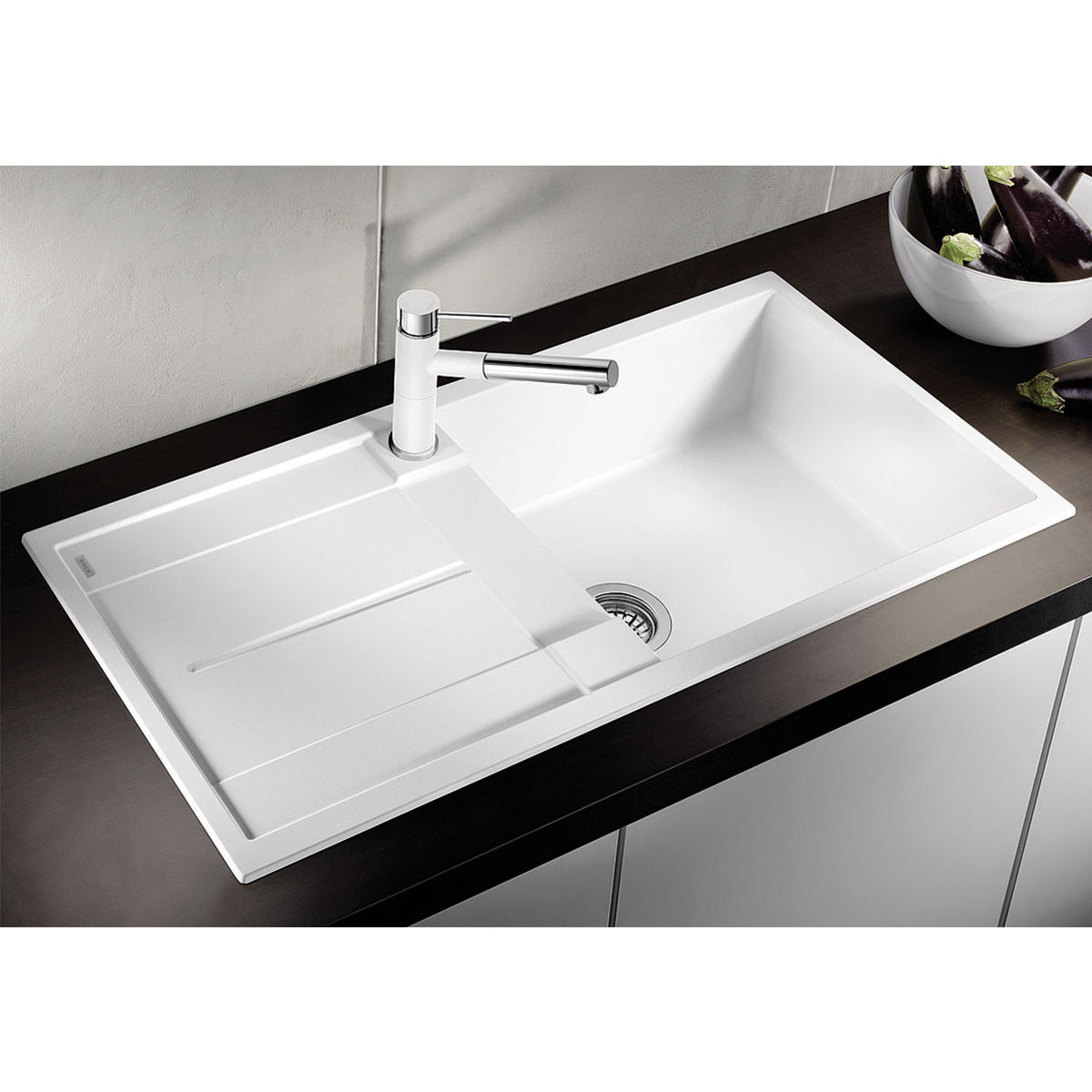Evier granit anthracite BLANCO METRA XL 6 S 1 grand bac