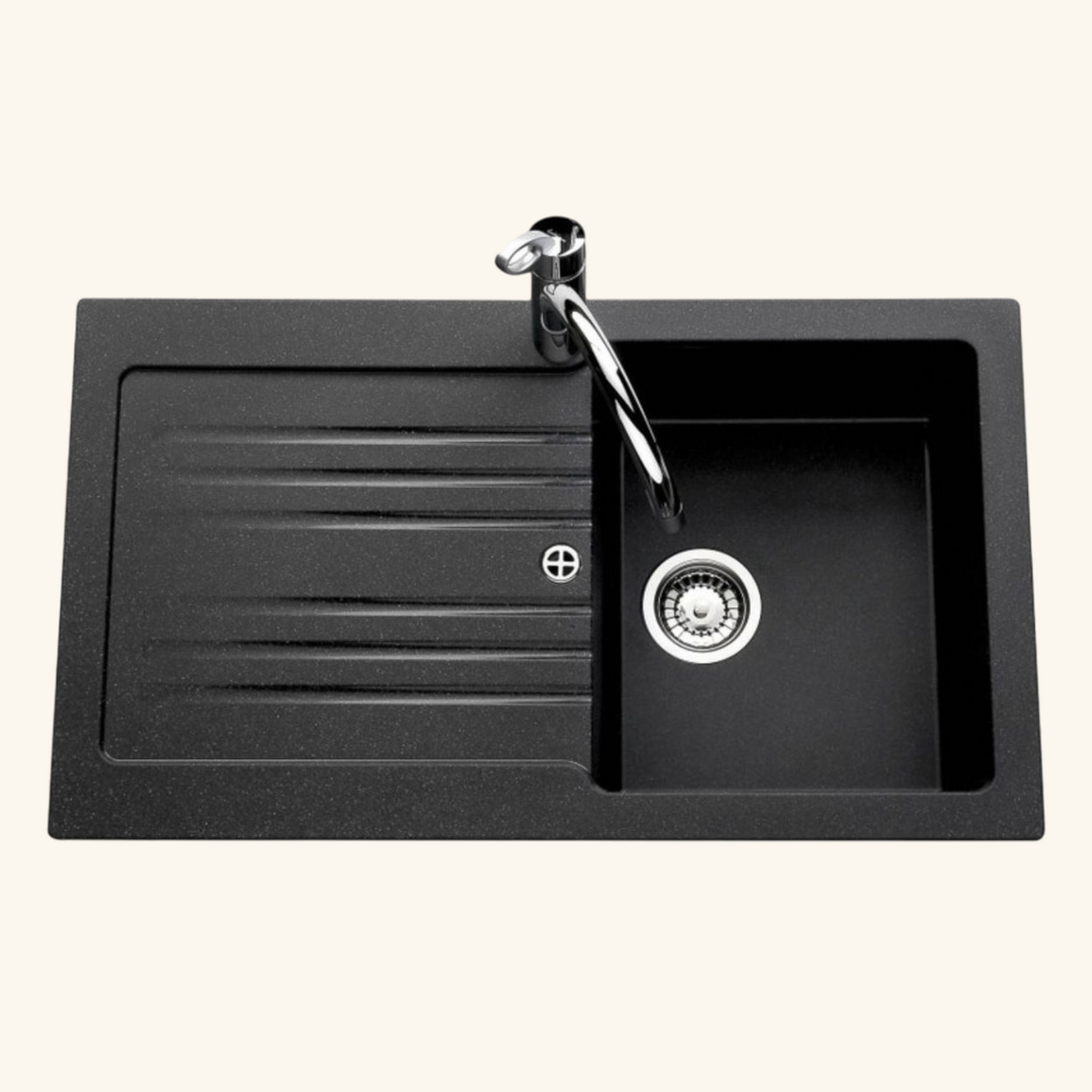 Vidage automatique 1 bac CUIPD076 pour évier granit - Siphon gain de place