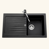 Vidage automatique 1 bac CUIPD076 pour évier granit - Siphon gain de place