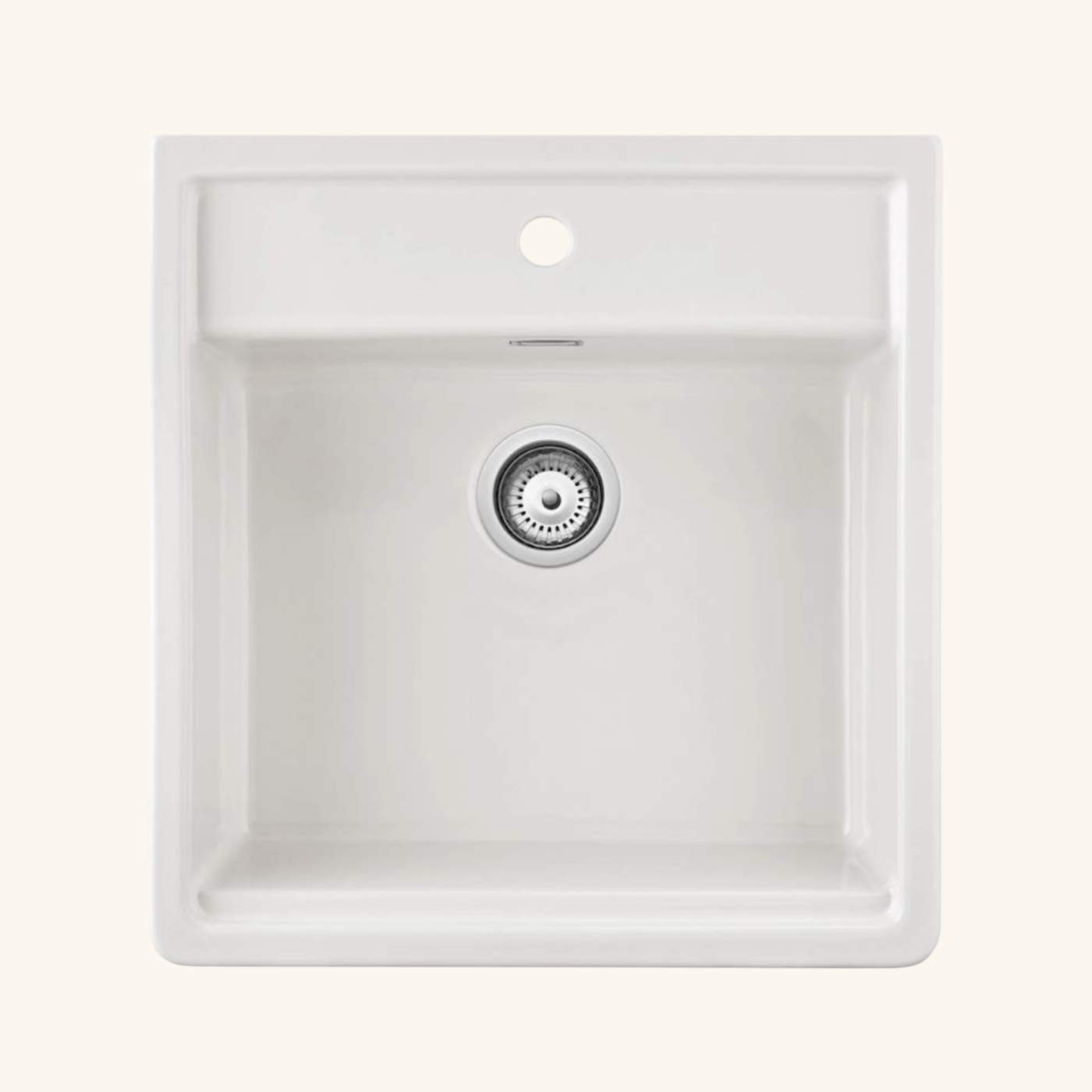 Évier timbre d'office céramique Sanindusa BUTLER blanc 595x630