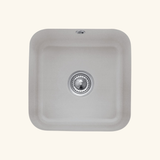 Evier sous-plan céramique gris graphite Villeroy & Boch CISTERNA 50 1 bac 445x445