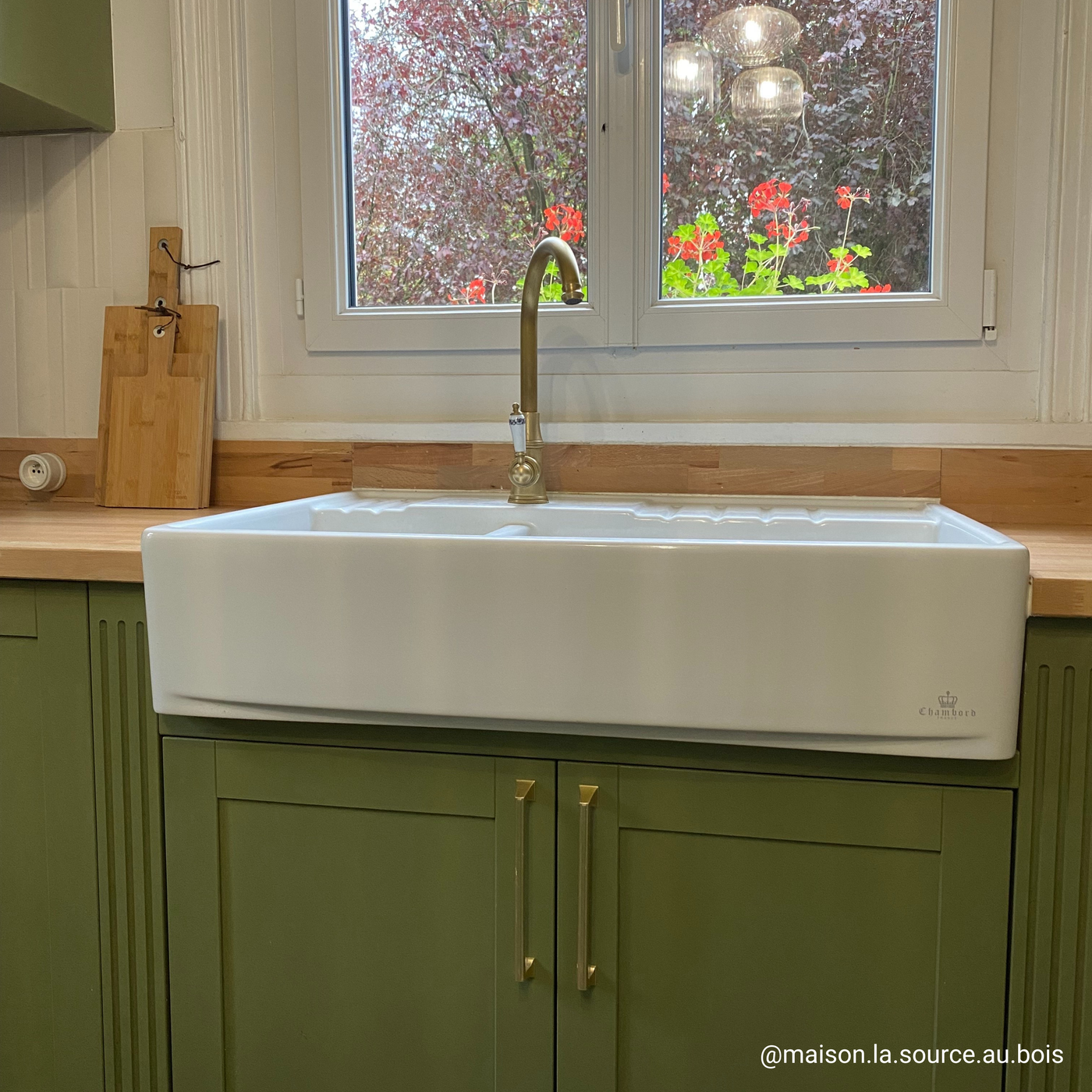 Évier timbre d'office céramique blanc EKIO NEWCO 2 bacs