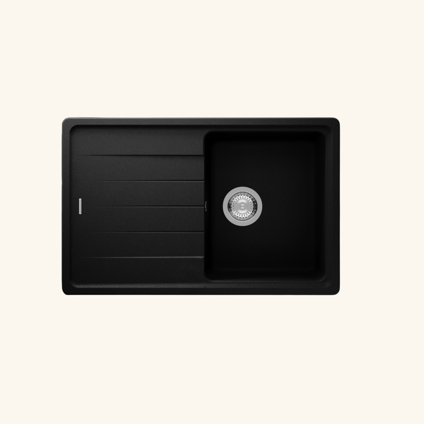 Évier granit noir Schock ELEMENT 1 bac 1 égouttoir