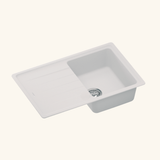 Évier granit blanc Schock ELEMENT 1 bac 1 égouttoir