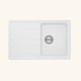 Évier granit blanc Schock ELEMENT 1 bac 1 égouttoir