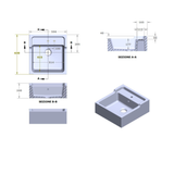 Évier timbre d'office céramique blanc ERNEST 1 bac