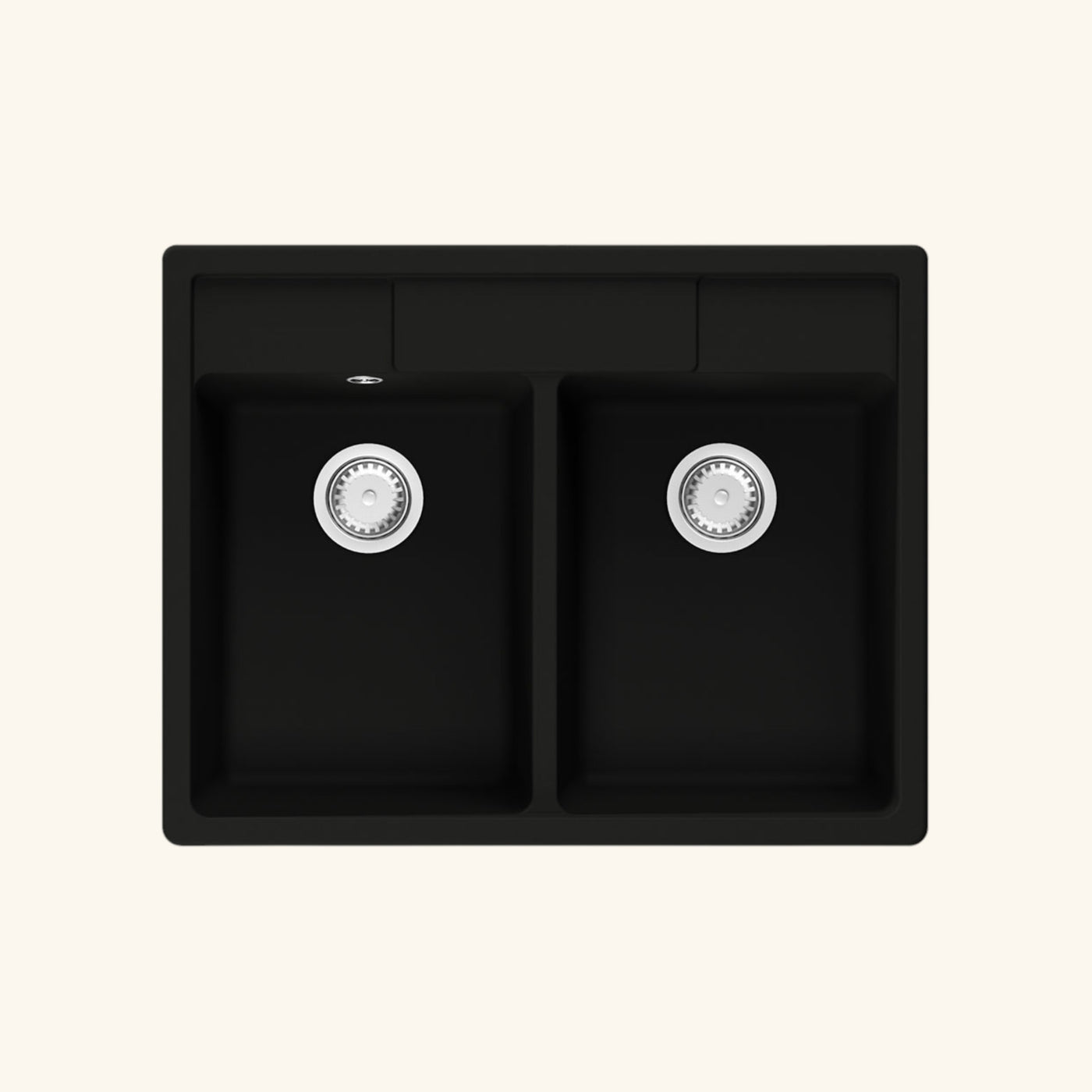 Évier timbre d´office granit noir Kümbad EWEN 2 bacs