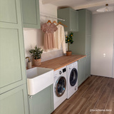 Évier timbre d'office céramique blanc Sanindusa FARMHOUSE XS 1 bac 590x458