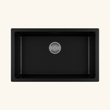 Évier céramique noir FELIX 1 bac 760x460 mm - sans trop plein