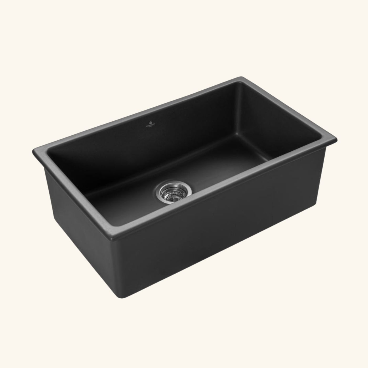 Évier céramique noir FELIX 1 bac 760x460 mm - sans trop plein