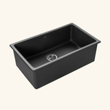 Évier céramique noir FELIX 1 bac 760x460 mm - sans trop plein