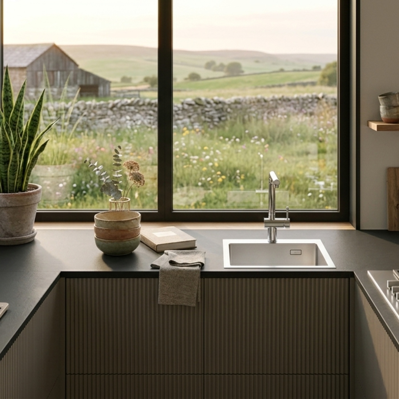 Evier inox Luisina JAVA 1 bac 550x505