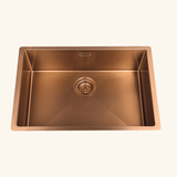 Évier sous-plan inox PVD cuivre Luisina LEGATO 1 bac 660x440 - Grille et cache bonde cuivre inclus