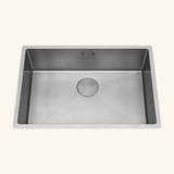 Évier sous-plan inox gris perle Luisina LEGATO 1 bac 660x440 - Grille et cache bonde inclus