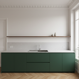 Evier inox Helika LUNY 1 grand bac 1 égouttoir gauche