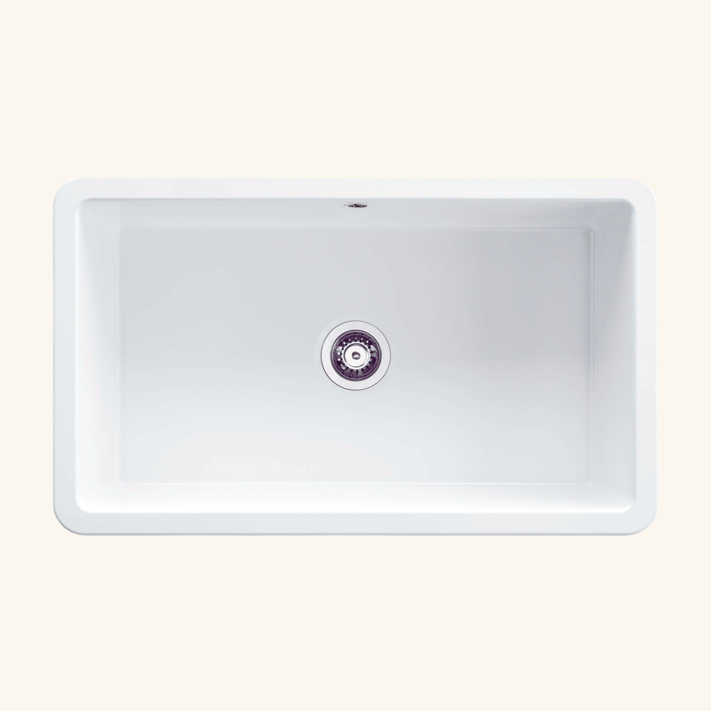 Évier céramique blanc Deante LUMI 1 bac 81x48 cm