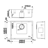 Évier à encastrer inox noir métallisé MAYA 1 bac 540x440 - Grille évier incluse