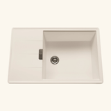 Evier granit beige Luisina MAELLA 1 grand bac 1 petit égouttoir